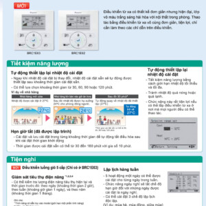 BRC1E63 - Bộ điều khiển từ xa có dây