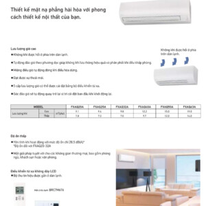 FXAQ20AVM - Dàn lạnh loại treo tường