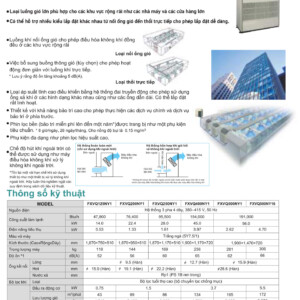 FXVQ125NY1 - Tủ đứng đặt sàn nối ống gió